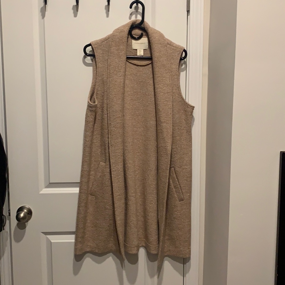 Cynthia Rowley extra long wool vest